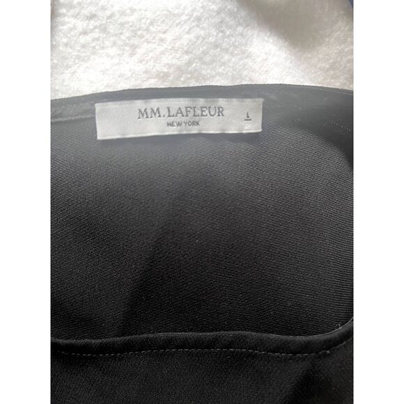 Womens MM LaFleur The Georgia Dress Swing Crepe Size Large Black - Picture 8 of 9